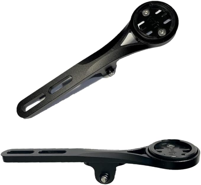 Integrated Aero Handlebar Out Front Cycling Computer Road Bike Mount Compatible with Garmin, Wahoo, CatEye, and Bryton with GoPro Action Camera and Bike Light Attachment