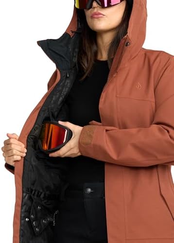 Volcom Women's Stoney Shadow Insulated Snowboard Jacket – 15k Waterproof, Slim Fit
