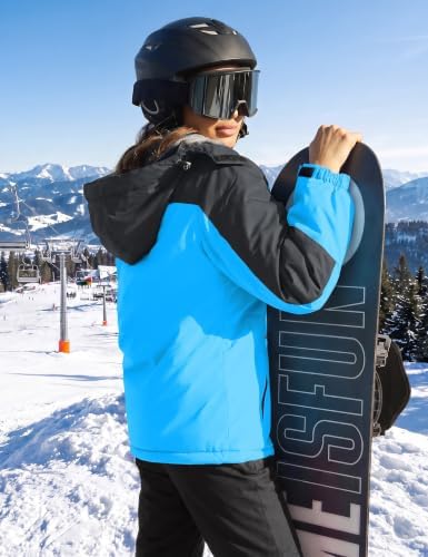TACVASEN Women's Winter Coats Waterproof Snow Ski Jacket Warm Fleece