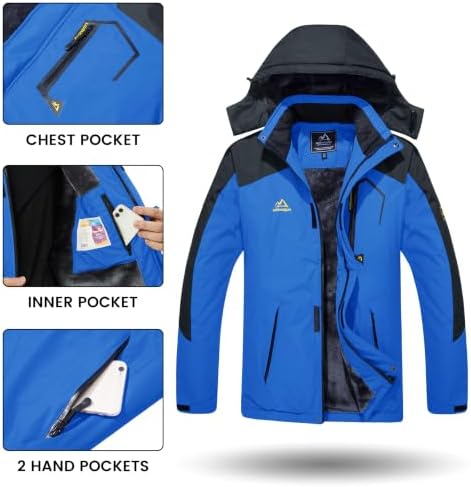 TACVASEN Men's Winter Skiing Jackets Waterproof Thermal Snowboard Coats