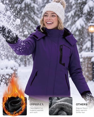 Women Winter Essential Coat Waterproof Windbreaker Ski Jacket