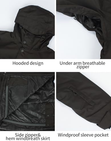 GSOU SNOW Womens Snowboard Jacket Baggy Ski Snow Jacket Windproof Insulated