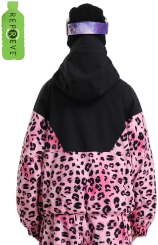 GSOU SNOW Women's Baggy Snowboard Ski Jacket Windproof Insulated Snow Coat