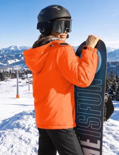 TACVASEN Women's Winter Coats Waterproof Snow Ski Jacket Warm Fleece
