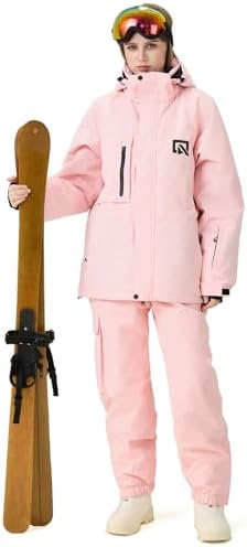 Women's Ski Jackets and Pants Set Windproof Waterproof Snowboard Jacket Bibs Two Piece Ski Suits