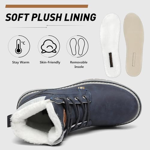 Mishansha Snow Boots for Women Warm Winter Hiking Boots Size 5.5-10.5