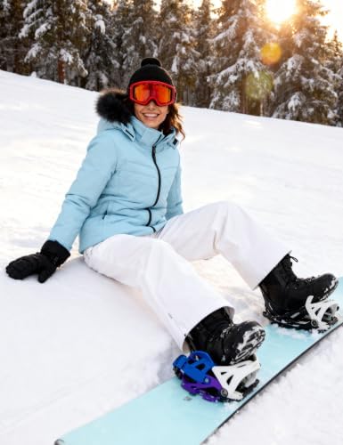 Women's Ski Jacket Waterproof Warm Puffer Thick Hooded Winter Coat