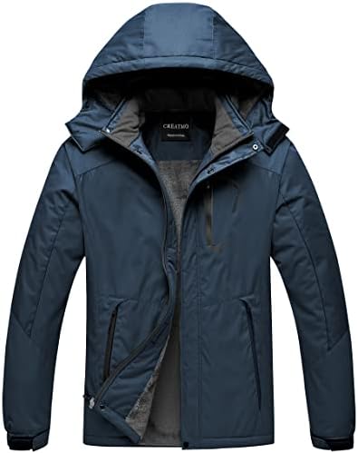 Men's Mountain Waterproof Ski Jacket - Windproof Snowboarding Warm Winter Coat Raincoat
