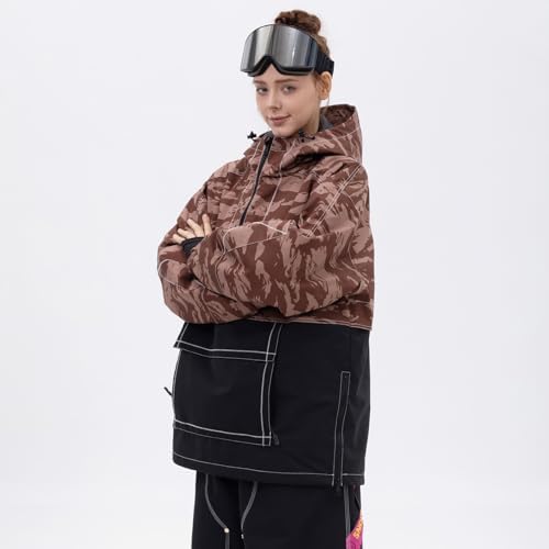 SNOWVERB Loose Fit Snowboard Insulated Ski Jacket Snow Coat for Mens Womens