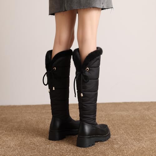 Women's Snow Boots Knee High Warm Winter Shoes