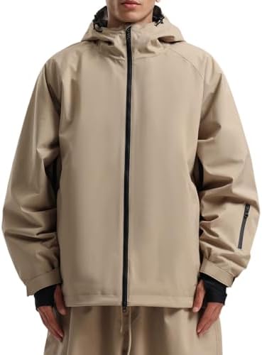 GSOU SNOW Mens Womens Snow Ski Jacket Baggy Snowboard Waterproof Insulated