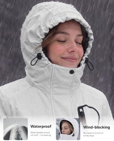 Women Winter Essential Coat Waterproof Windbreaker Ski Jacket