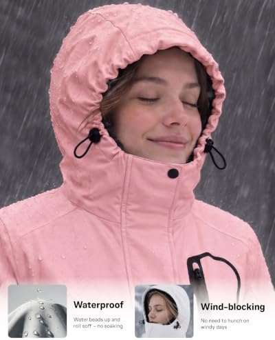 Women Winter Essential Coat Waterproof Windbreaker Ski Jacket