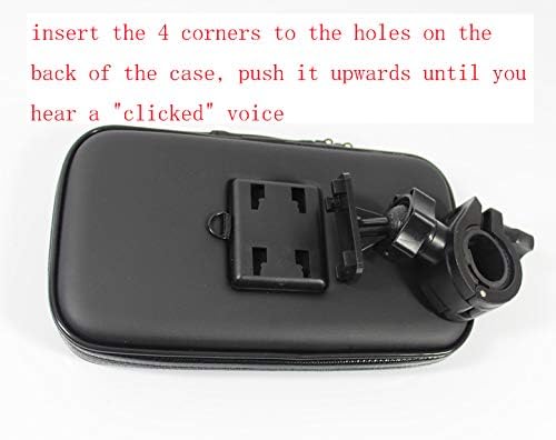 Touch Screen Bike Mount Waterproof Phone GPS Case Bicycle Handlebar Holder Bag for iPhone 16 Plus 15 14 13 Pro Max iPhone 16 Pro XR Samsung Galaxy A15 A35 S23 FE OnePlus Nord N200 Google Pixel 7 6