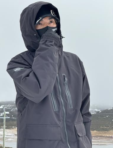 GSOU SNOW Mens Baggy Snowboard Jacket Snow Ski jacket Waterproof