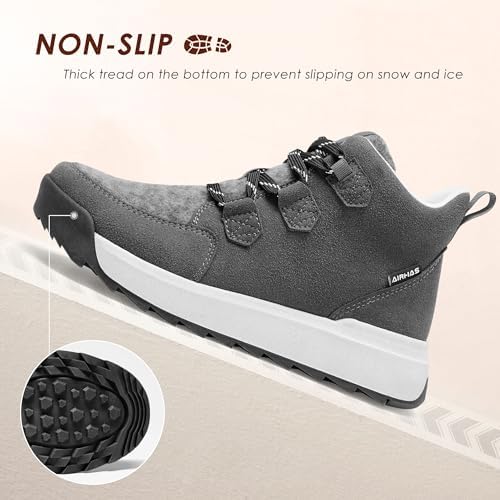 AIRHAS Women's Winter Warm Snow Boots for Women Comfortable Water-Resistant Womens Ankle Boots Fashion Booties