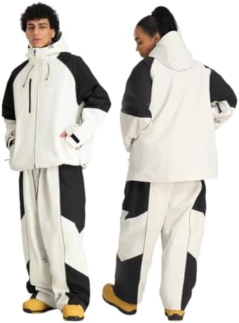 GSOU SNOW Womens Mens Baggy Snowboard Jacket With Reflective Strips