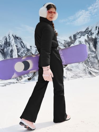 Womens Onesie Ski Suit Insulated Jumpsuit Winter Outdoor Snowsuits