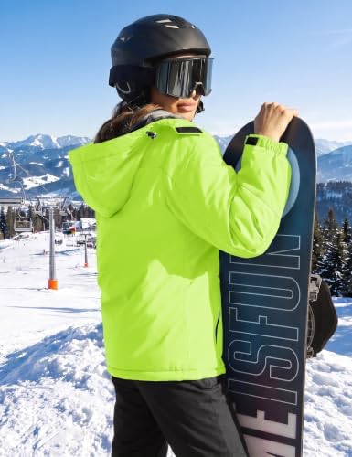 TACVASEN Women's Winter Coats Waterproof Snow Ski Jacket Warm Fleece