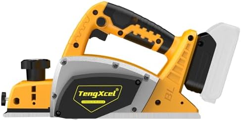 Electric Hand Planer Compatible with Dewalt 20V Battery 3-1/4" Wid 2mm Dep