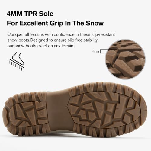 ALEADER Womens Winter Snow Boots | Waterproof Shell | Duck Boots