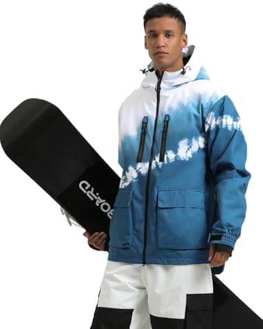 GSOU SNOW Mens Baggy Snowboard Jacket Snow Ski jacket Waterproof