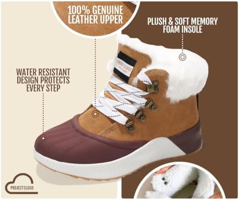 Project Cloud Waterproof Snow Boots for Women Fall Shoes for Women 2026