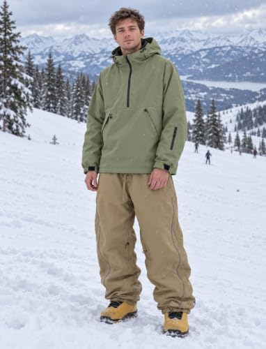 GSOU SNOW Mens Snow Jacket Womens Baggy Snowboard Ski Jacket Waterproof