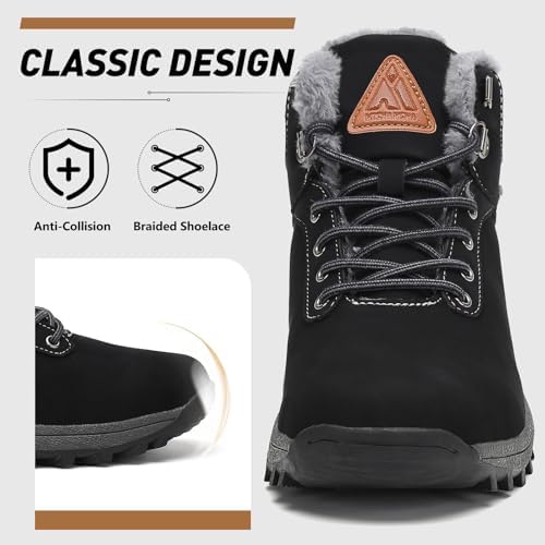 Mishansha Snow Boots for Women Warm Winter Hiking Boots Size 5.5-10.5