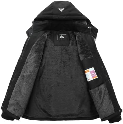 MOERDENG Women's Warm Winter Ski Coat Waterproof Snowboarding Jacket