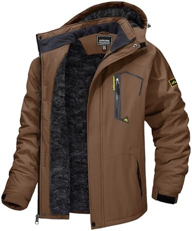 TACVASEN Men's Winter Skiing Jackets Waterproof Thermal Snowboard Coats