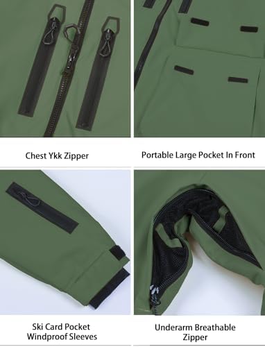 GSOU SNOW Mens Baggy Snowboard Jacket Snow Ski jacket Waterproof