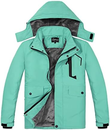 Women's Waterproof Ski Jacket Mountain Rain Winter Coat Windproof Skin Hooded Jacket