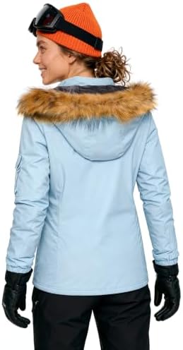 Wantdo Womens Ski Jacket Waterproof Winter coat Snowboard Jacket Snow Parka
