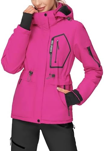 IUGA Waterproof Ski Jacket Women Warm Outdoor Winter Jackets Windproof Snowboard Winter Coats for Mountain Hiking