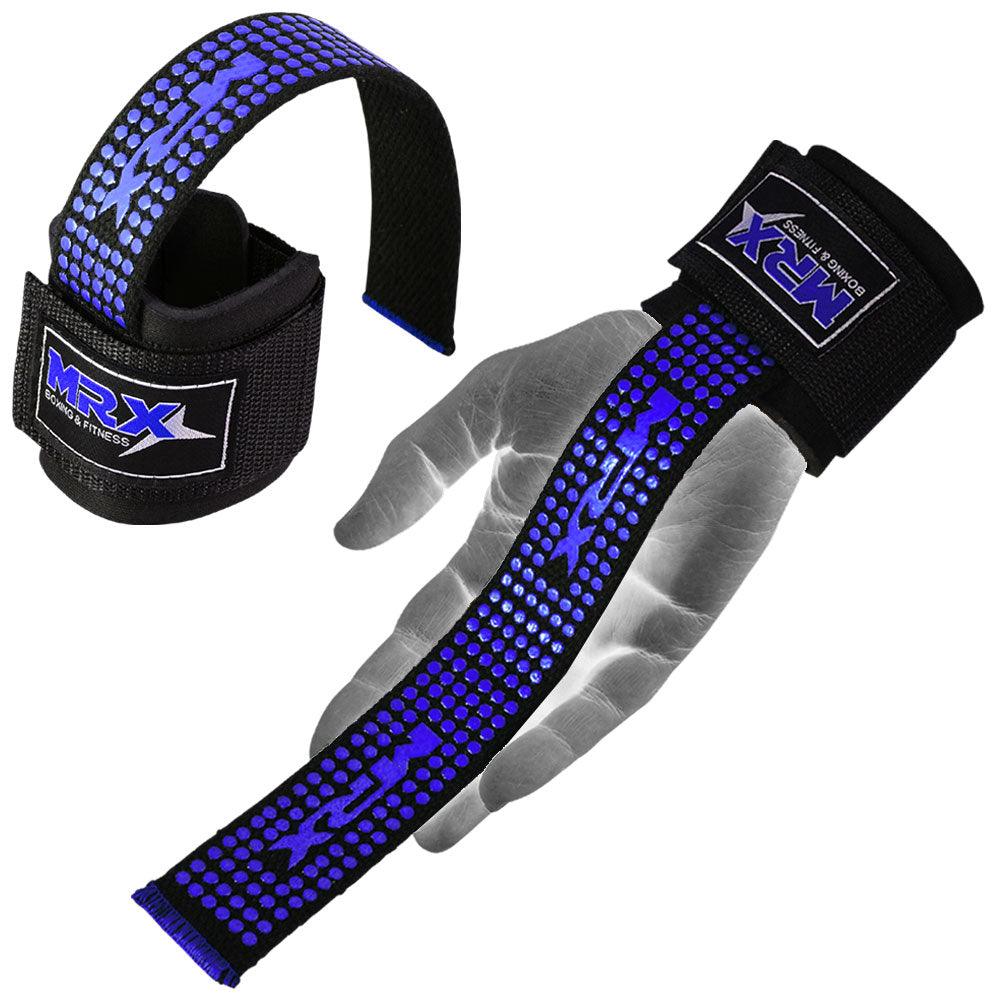 MRX Weight Lifting Bar Straps With Wrist Wraps Heavy Duty Bodybuilding Workout Gym Strap