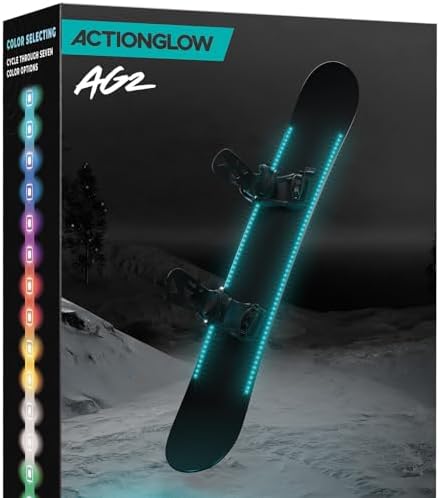 LED Snowboard Lighting System (AG2) | 7 Color Modes, 100% Waterproof, Super Bright, Visible from Over a Half Mile, Easy 5 Minute Install