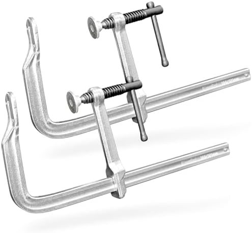 Heavy-Duty 12-Inch F-Clamps, 2-Pack, 550 Lbs Forged Alloy Steel