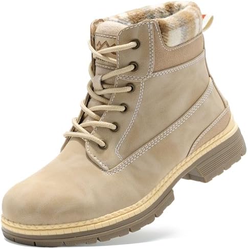COTTIMO Women's Waterproof Hiking Snow Winter Boots
