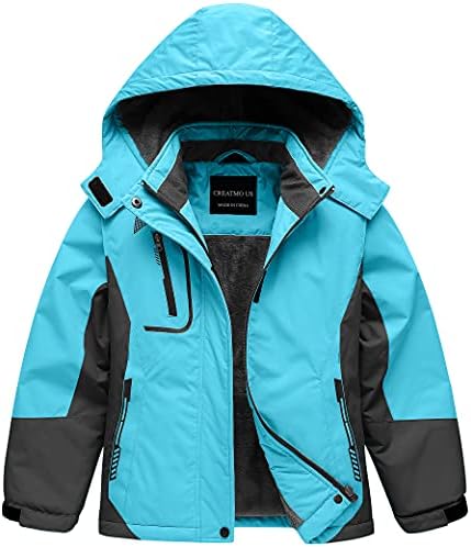Girl's Waterproof Ski Jacket Warm Winter Snow Coat Windproof Snowboarding Rain Jacket