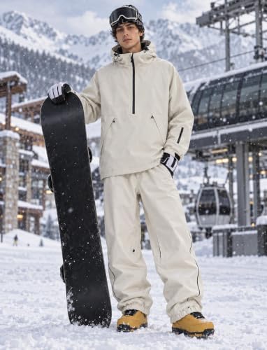 GSOU SNOW Mens Snow Jacket Womens Baggy Snowboard Ski Jacket Waterproof