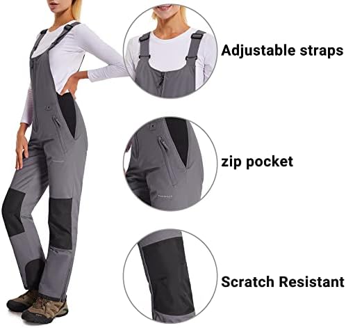 BenBoy Women's Snow Bibs Ski Waterproof Windproof Overalls