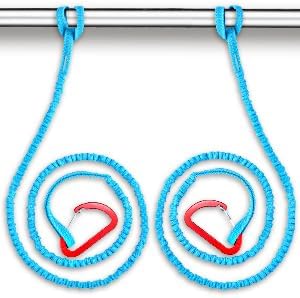 OCEANBROAD Kayak Paddle Leash Stretchable Strap Lanyard Rope for SUP Kayaking Boating Canoeing Fishing Pole Rod 4-7 Feet