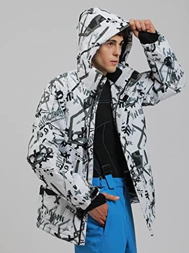 Men's Jacket and Pants Set Insulated Waterproof Waterproof Snowboard Snowsuits for Snow Sport