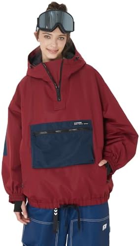 SNOWVERB Women's and Men's Baggy Ski Cargo Coats Snow Snowboard Jackets