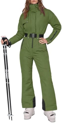 Womens Snow Suits Onesie Ski Suit Winter Waterproof Snowsuit Jacket