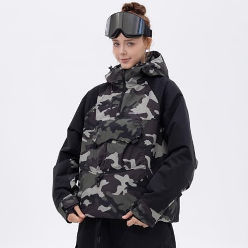 SNOWVERB Baggy Fit Ski Snowboard Coats Snow Anorak Jacket for Men and Women