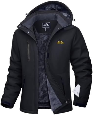 MAGCOMSEN Womens Winter Coats Waterproof Ski Snow Warm Fleece Rain Jacket
