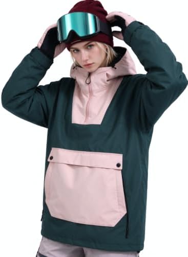 GSOU SNOW Womens Snowboard Jacket Baggy Ski Snow Jacket Windproof Insulated