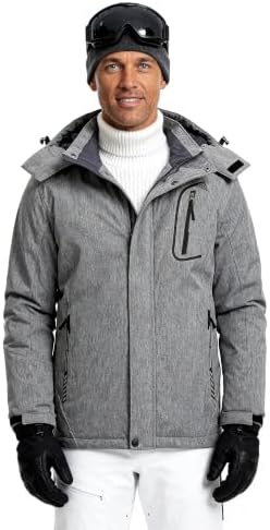 Wantdo Men's Ski Jacket Waterproof Warm Winter Snow Coat Snowboard Jacket
